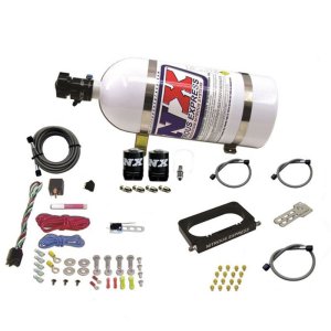 Ford Mustang Mach 1 Nitrous Oxide Injection System Kit - Nitrous Express - 4 Valve Nitrous Kit with 10lb Bottle - `03-`04